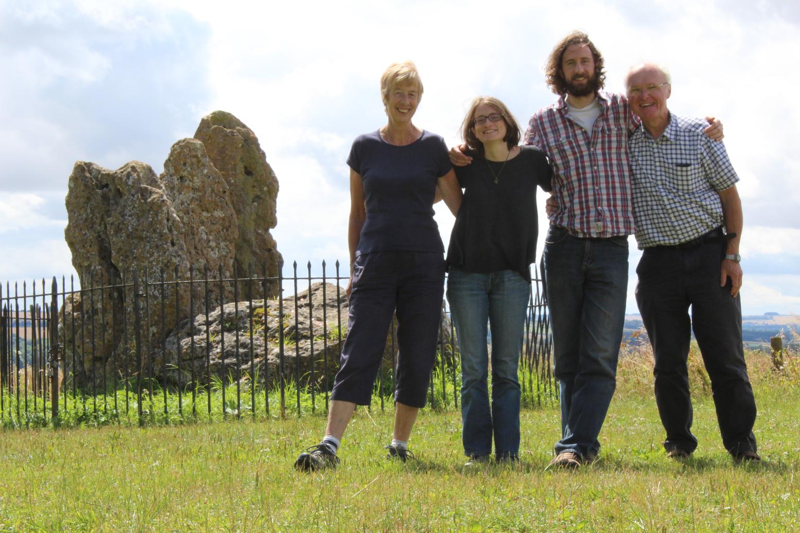 Friday 29th July, picnic lunch at the Rollright Stones, Gloucestershire.