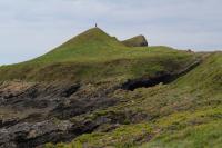 Saturday 30th July, Britt & Andrew on the Worms Head, Rhossili