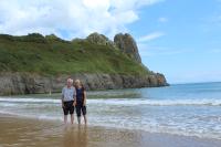 Saturday 30th July, Trish & Tim at Tor Bay, Gower