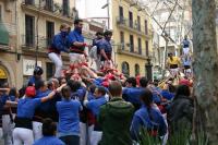 Sunday 22nd March, Human Castles (Casteller), Plaça de Santa Madrona, Poble Sec, Barcelona.