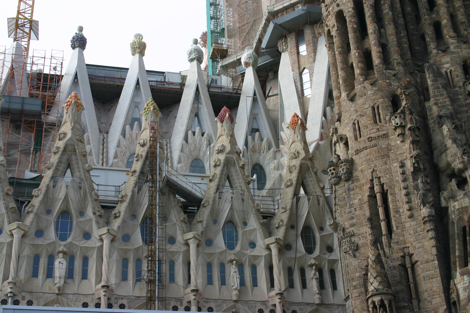 Monday 23rd March, Gaudi's La Sagrada Familia, Barcelona.