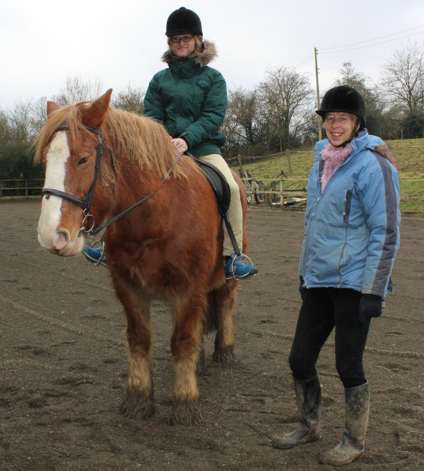 Riding at White Dell farm.