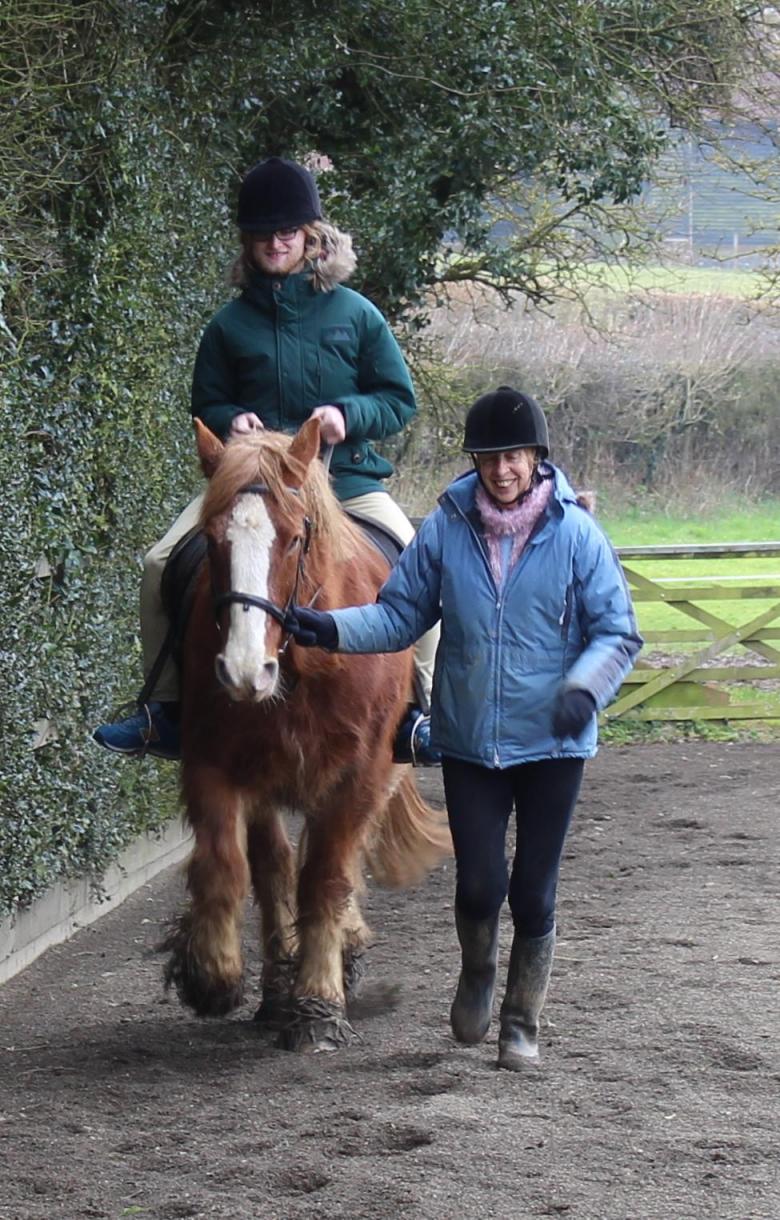 Riding at White Dell farm.