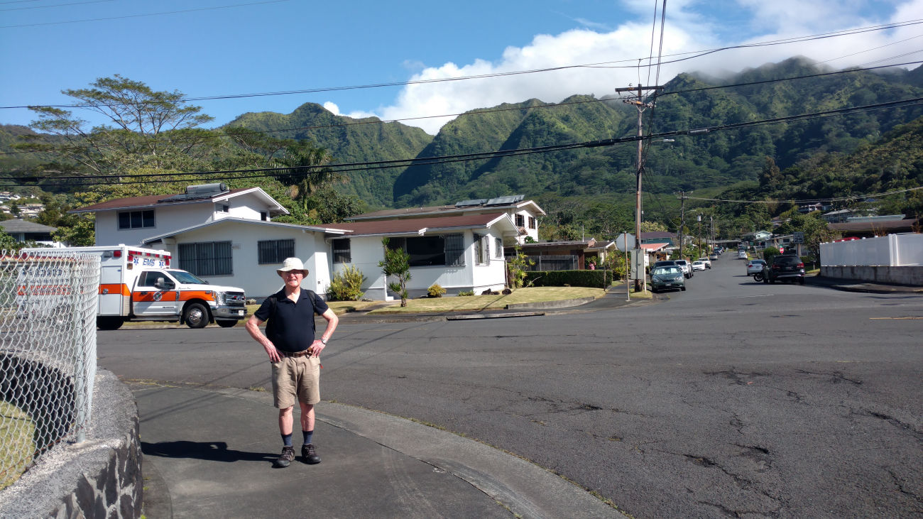 On the way to the Manoa Falls Trail.