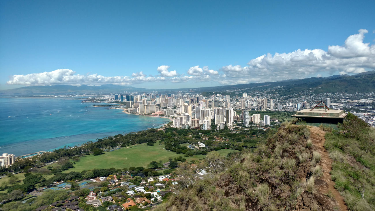 Honolulu from Diamond Head.