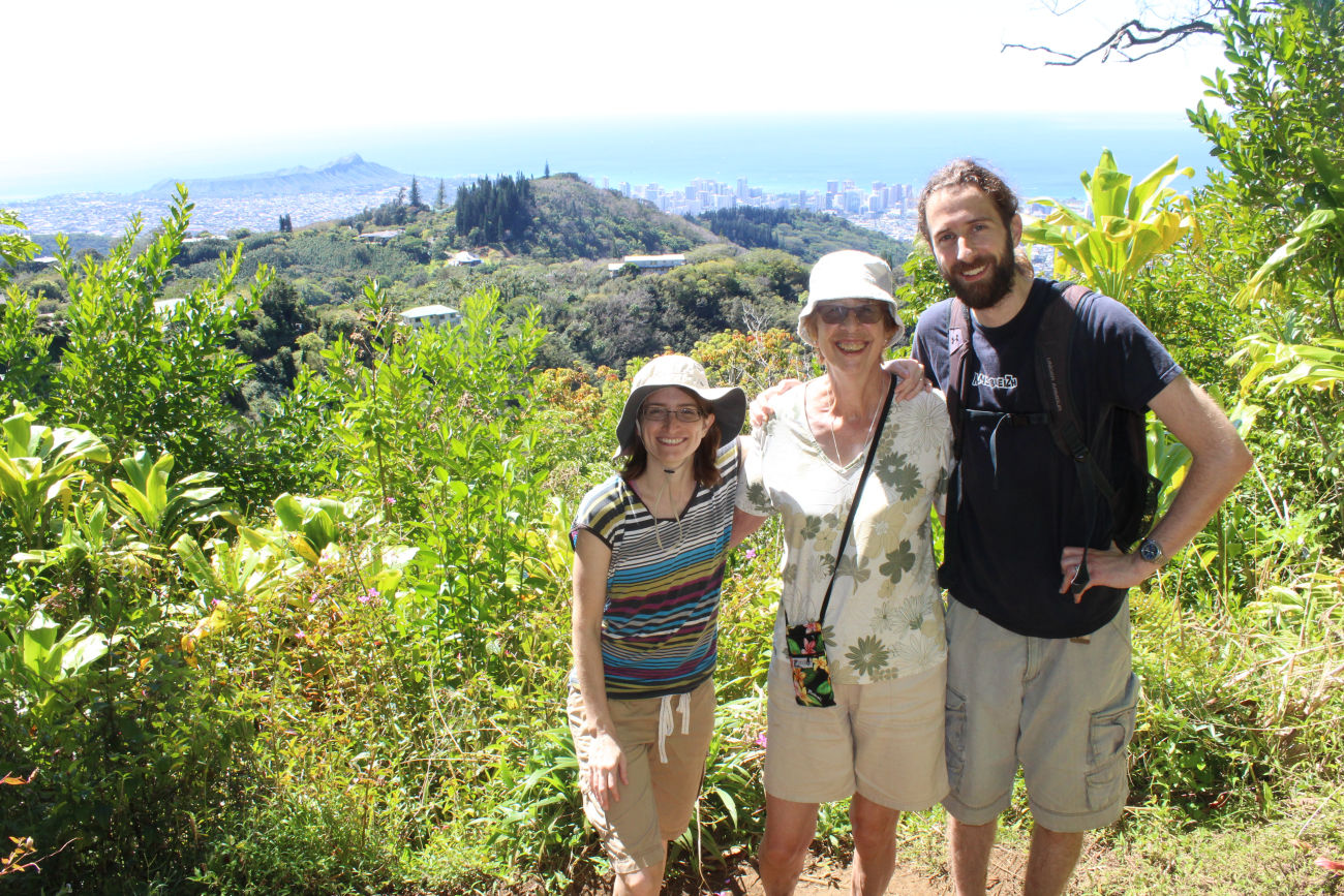 View looking south from Tantalus towards Diamond Head.