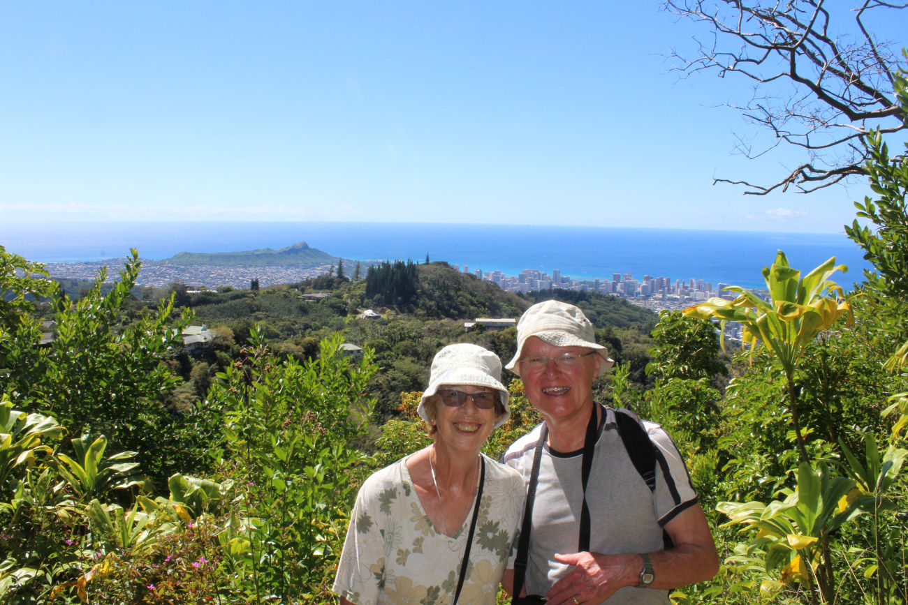 View looking south from Tantalus towards Diamond Head.