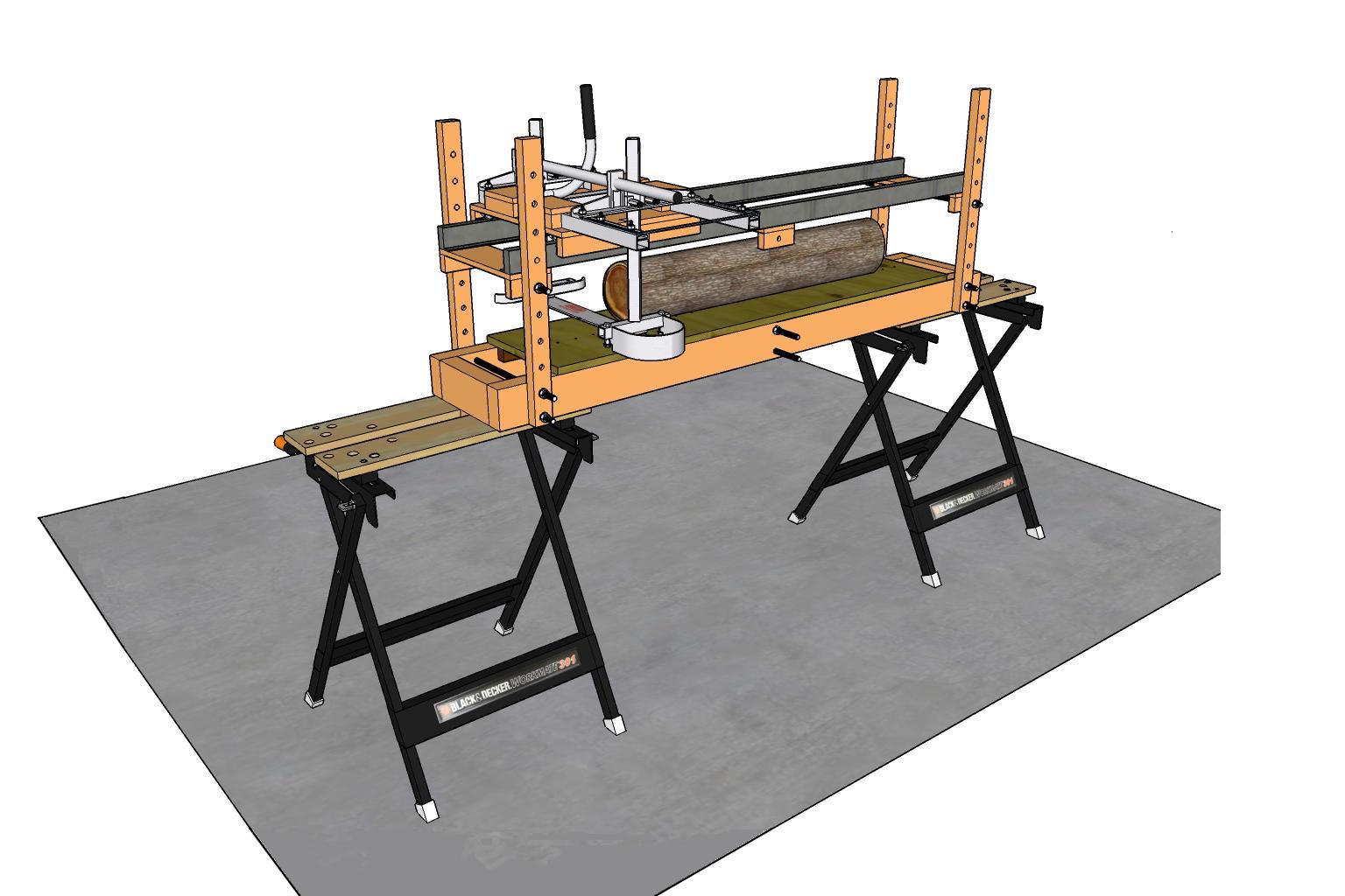 Design for a Chainsaw Mill Jig.