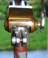 Screwing the bolt into the Tiller-head