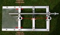 Aligning the mill frame.