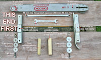 Bolting the chainsaw guidebar to the mill - part 1.