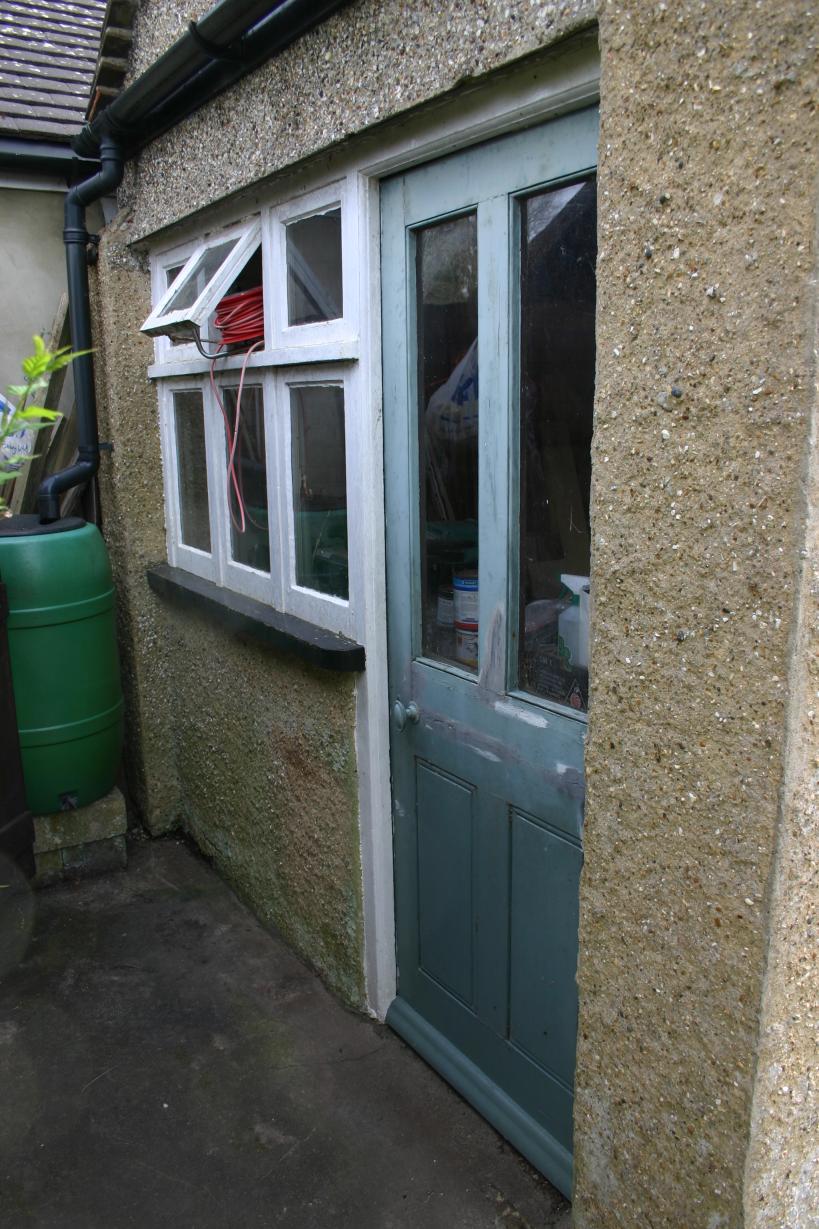 Rear of Garage.