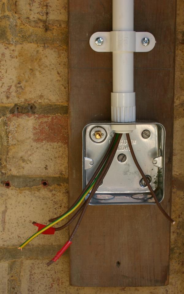Wiring the Light Switch, 27th August 2015.