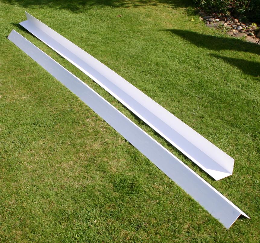 UPVC Plastic Rigid Angle as supplied.