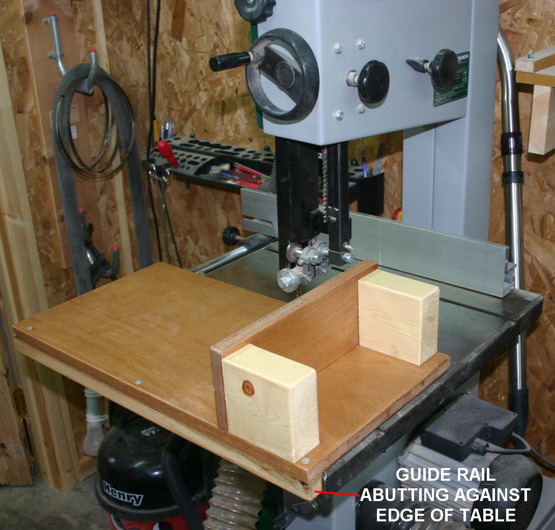 Log Cross-cutting jig as constructed.