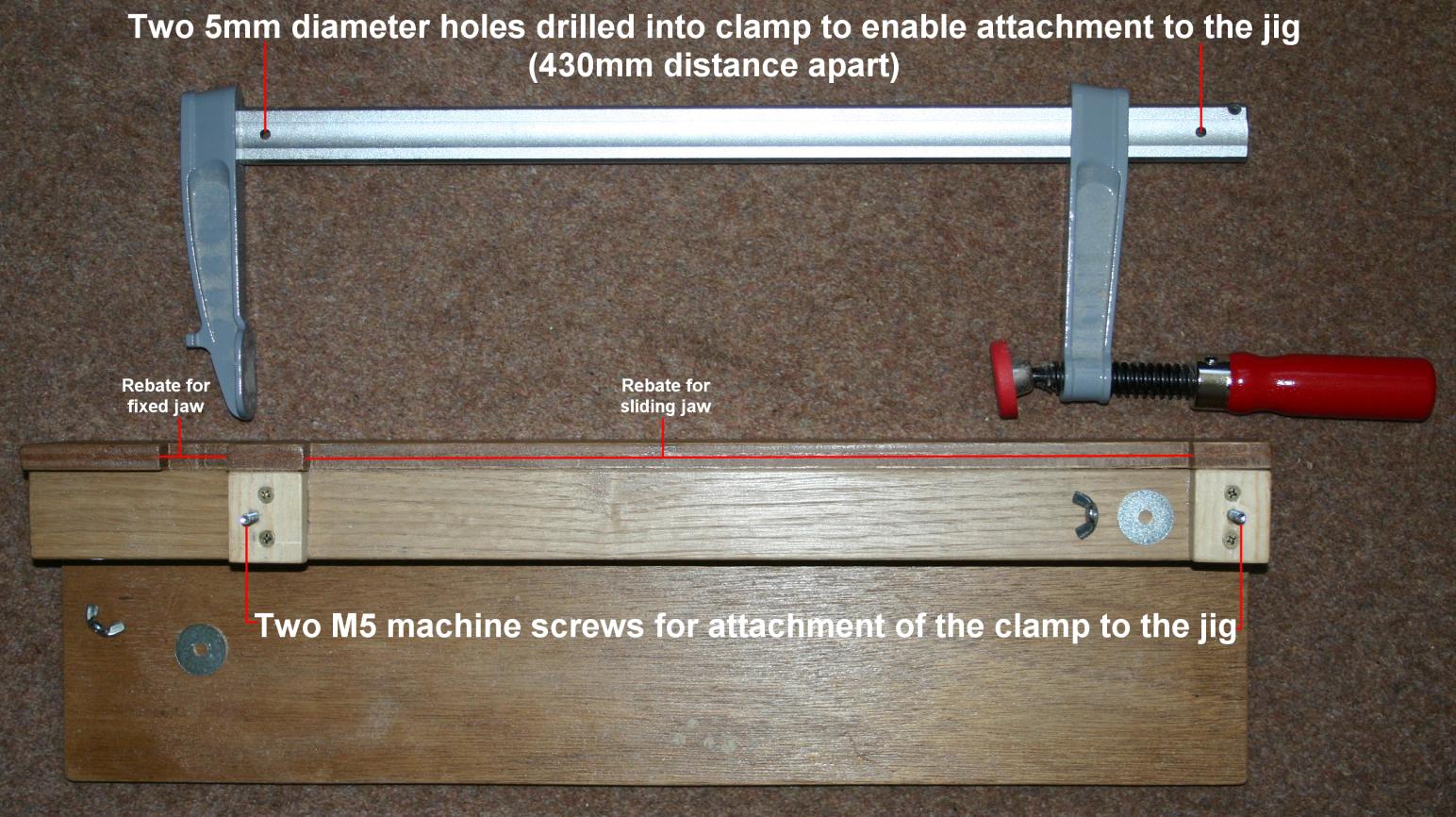 How the jig integrates with the Bar Clamp.