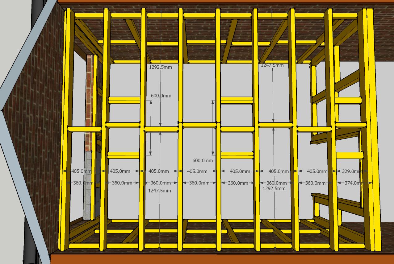 New joists dimensions.