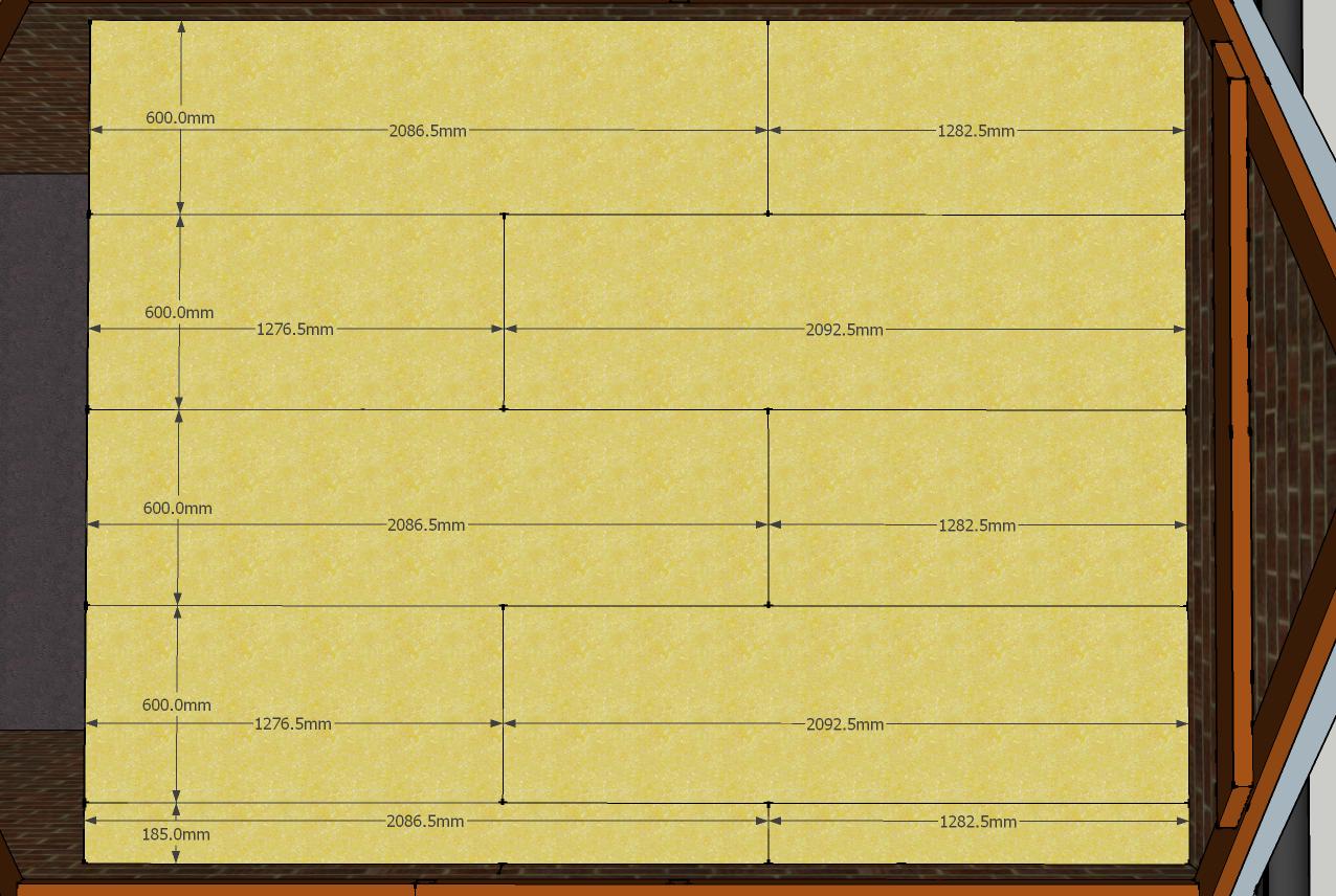 Chipboard flooring dimensions.