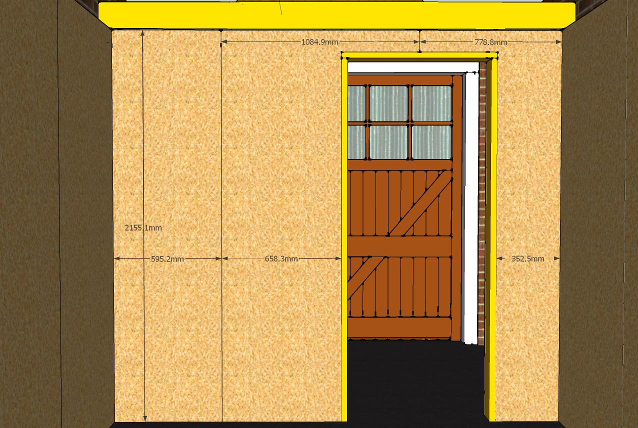 OSB wall sheathing dimensions.