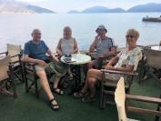 Jane, Dave, Trish & Tim in Effimia, Kefalonia, Greece, 14th Sept, 2018