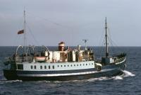 Standing by the yacht Gay Adventuress, 6th October 1972.