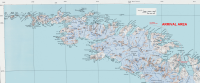 Map of South Georgia, showing the track of RRS John Biscoe, 7th November 1972.