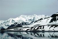 View of the Allardyce Range, South Georgia, viewed looking south from the deck of the John Biscoe on the 11th November 1972.