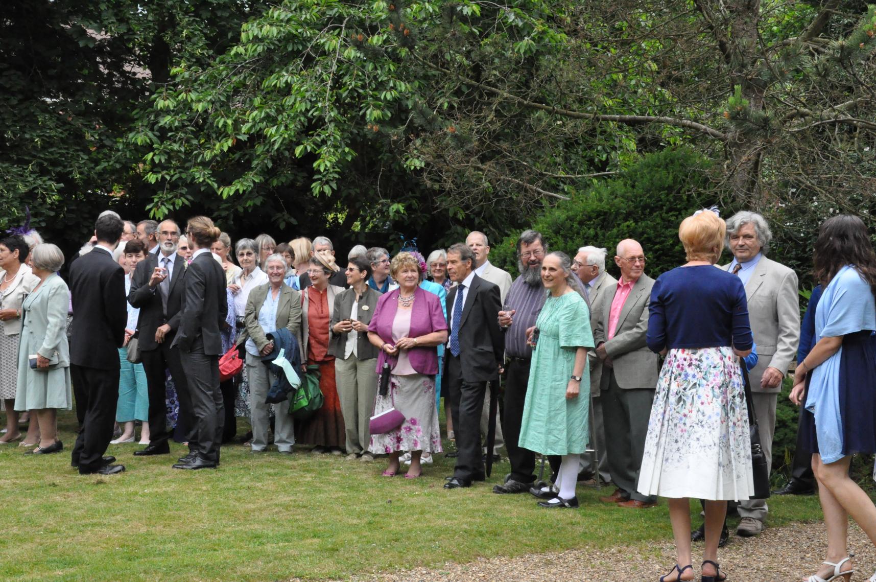 [Monday 5th June, After the Marriage outside the Watford Quaker Meeting House (Photo by Bedri).