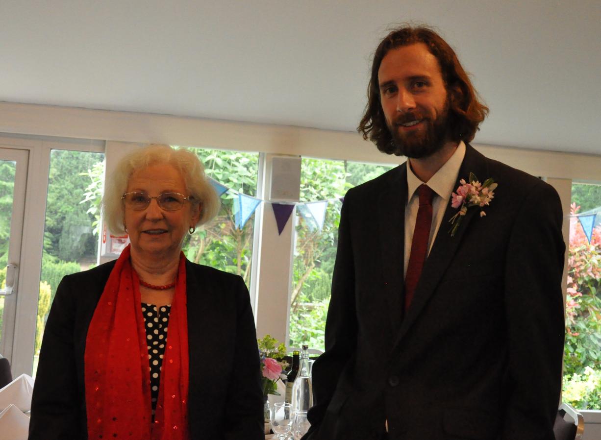 [Monday 5th June, in the Marquee at Hunton Park Hotel (photo by Bedri).