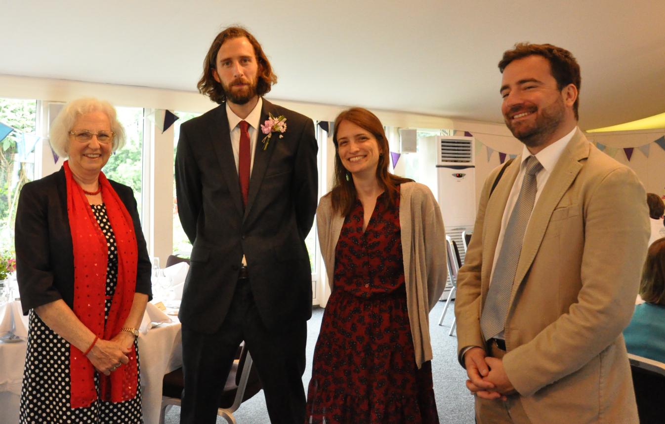[Monday 5th June, in the Marquee at Hunton Park Hotel (photo by Bedri).