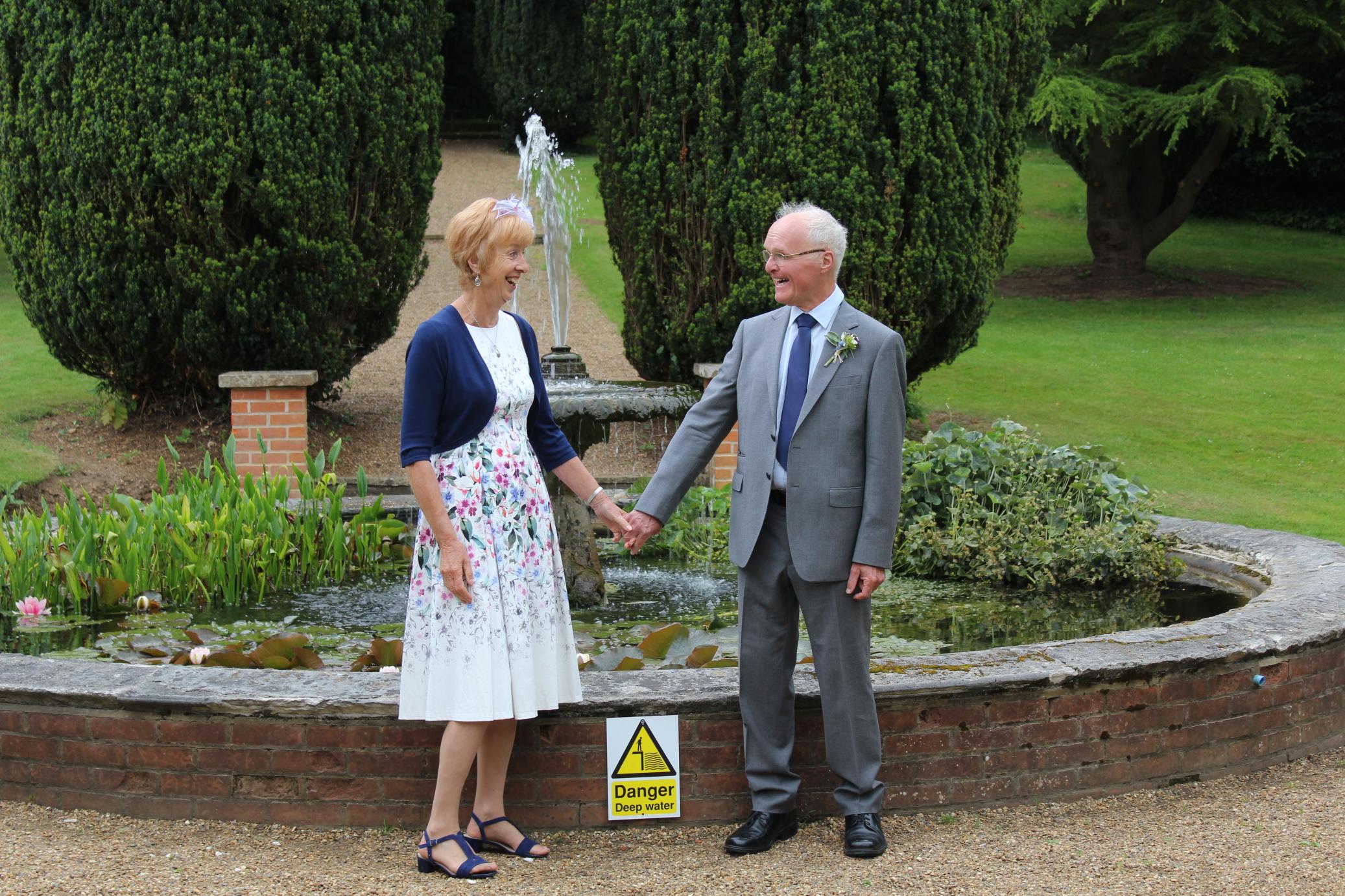 [Monday 5th June, in the Gardens at Hunton Park Hotel.