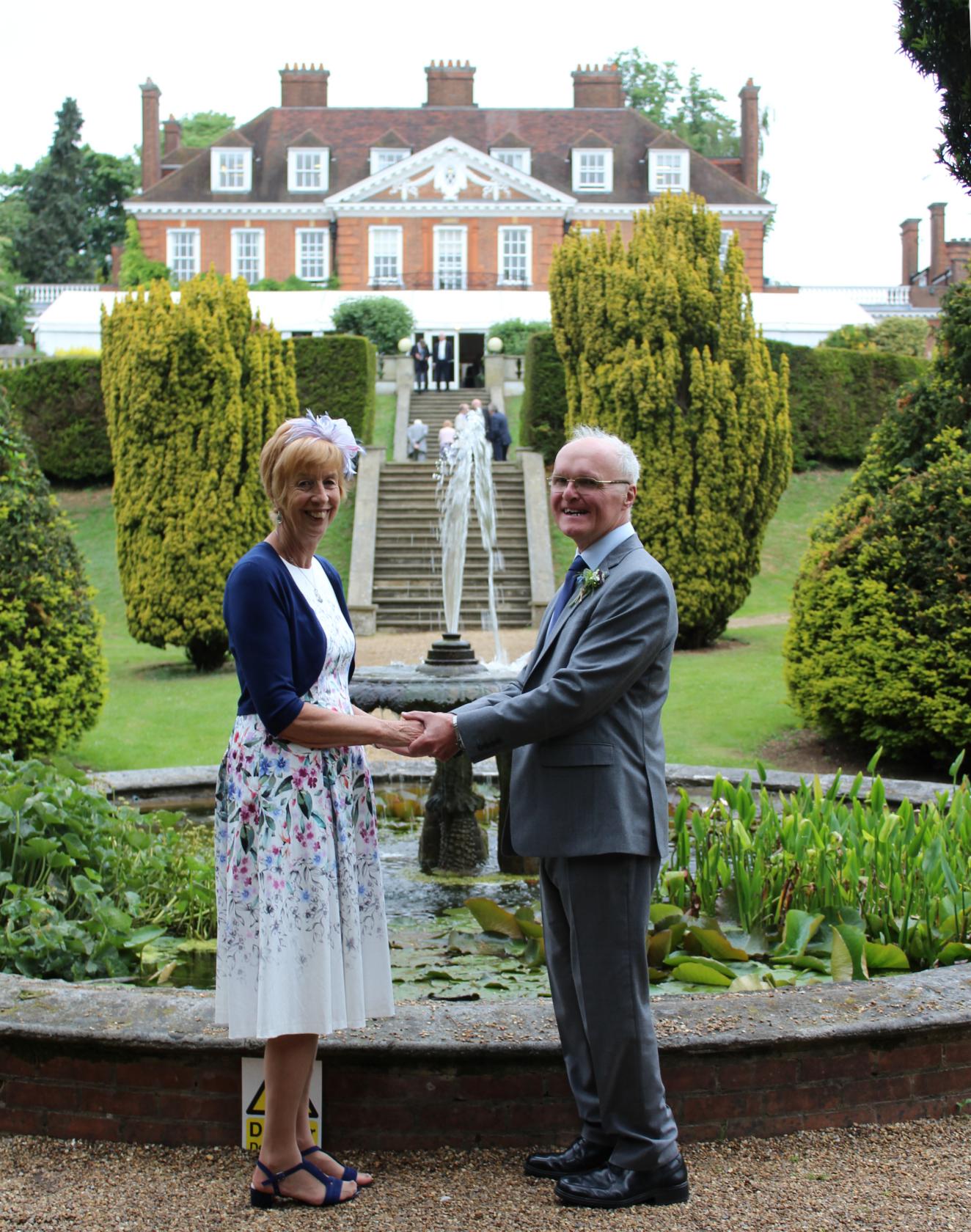 [Monday 5th June, in the Gardens at Hunton Park Hotel.