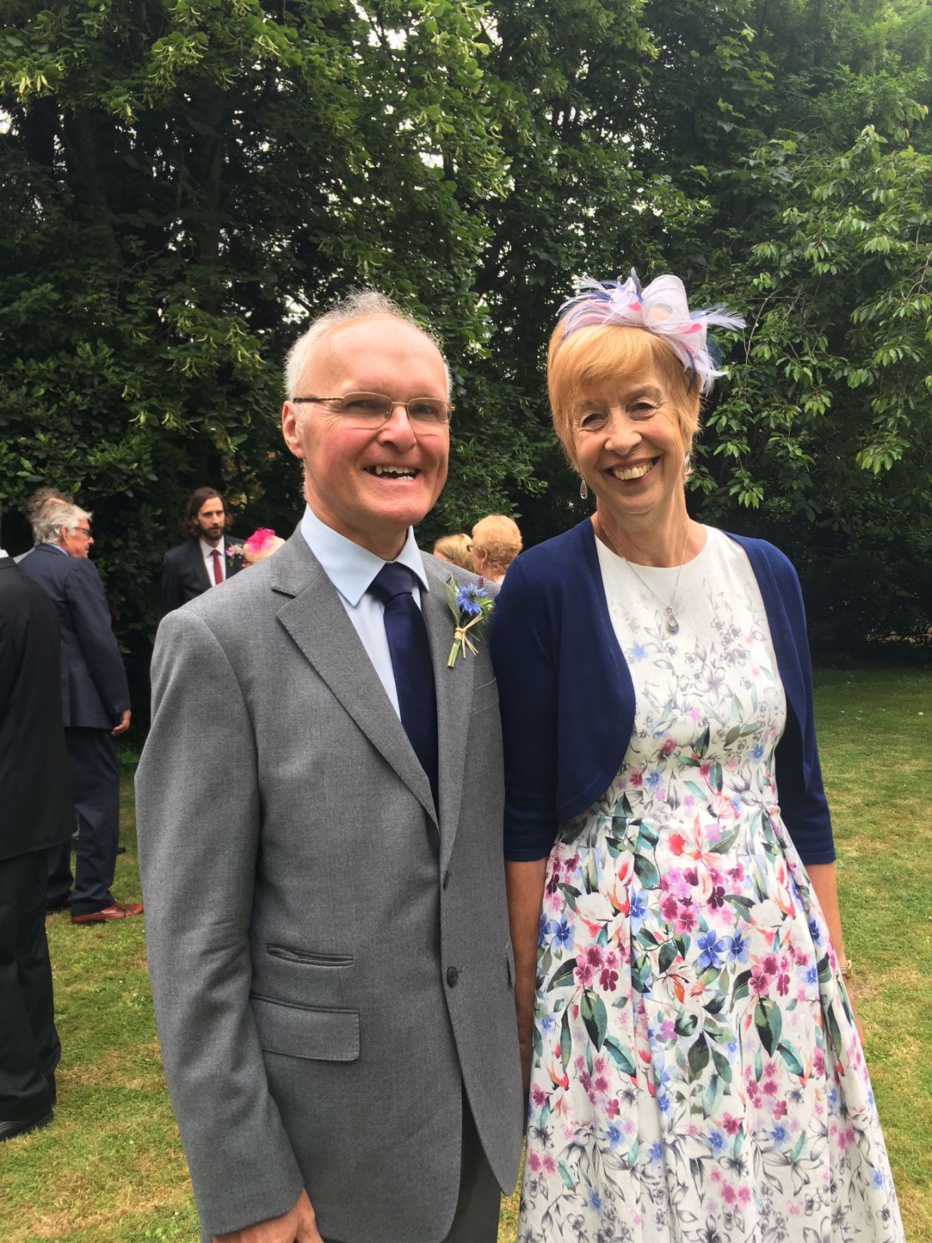 Monday 5th June, the Bride & Groom at the Watford Quaker Meeting House (photo by Steve Kaim-caudle).