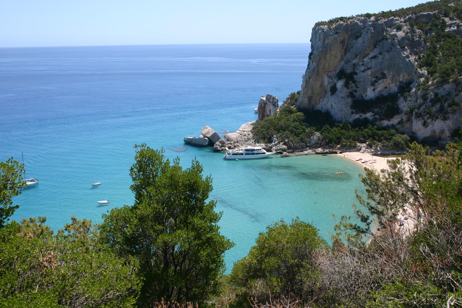 [Wednesday 8th June, looking out over Cala Luna, Sardinia.
