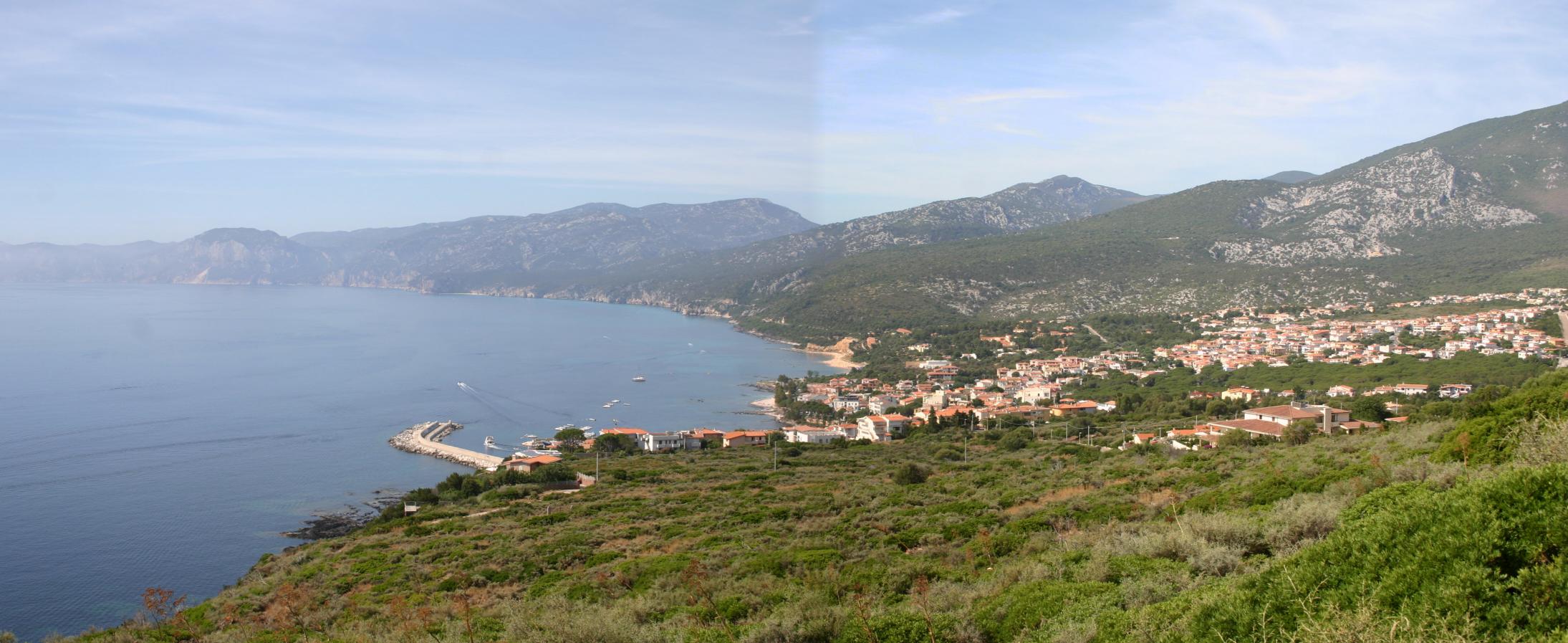 Saturday 10th June 2017, view from the Gustui Maris Hotel, Cala Gonone, Sardinia.