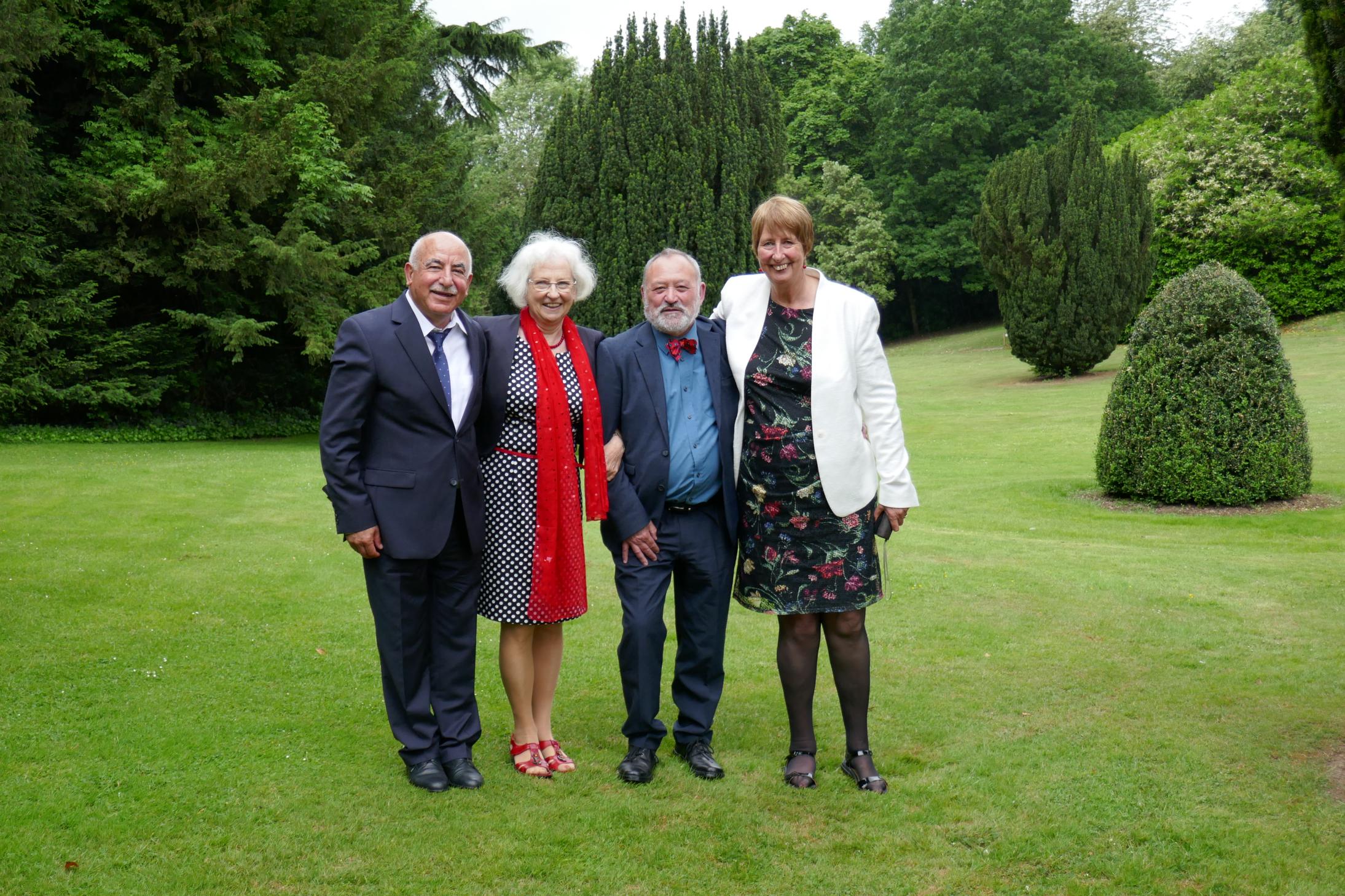 [Monday 5th June, in the Gardens at Hunton Park Hotel (Photo by Paul).