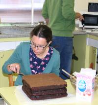 Saturday 23rd August, preparing the birthday cake