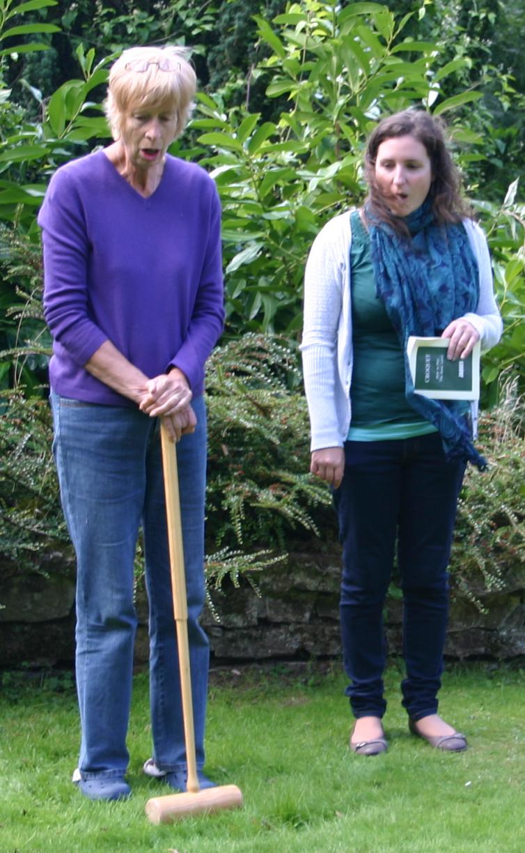 Saturday 23rd August, Croquet, Bedri's winning shot amazes!